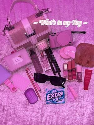 ✨🎀 I usually have more in my bags, it depends on the occasion😌 What’s in yours? 🎀✨ #whatsinmybag #girlessentials #canong7xmarkii #fyp #pinkbag #girly #girlyaesthetic #voguetok @laneige_us @Armani beauty @Milani Cosmetics @maccosmetics @NYX Professional Makeup @Valentino.Beauty @marcjacobs 