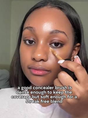 You can never go wrong with our Precision Concealer Brush✨ it just never fails🙌🏽 #concealerhack #concealertutorial #makeupbeginner #concealerbrush 