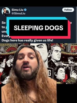 Simu Liu pitching a sleeping dogs movie! #movies #simuliu #sleepingdogs #ogbrownnerd  #sleepingdogsdefinitiveedition #greenscreen 