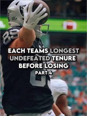 Each Teams Longest Undefeated Tenure Before Losing Part 4 #nfl #undefeated #tenure #football #sports #fyp #viralvideo 