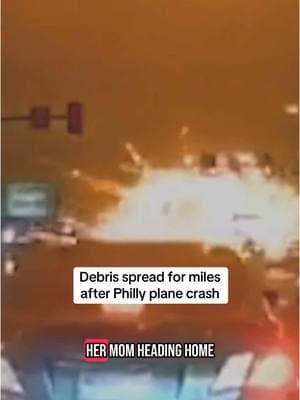 Investigators said that the debris field from the medical jet that crashed in Northeast Philly spreads over several blocks.  #nbc10philly #philly #crash #investigate 