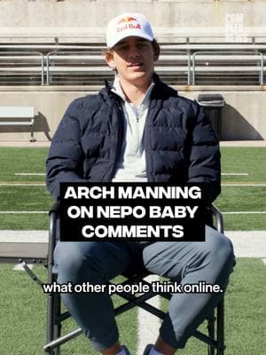 “People are allowed to say what they want” – Arch Manning responds to being called a Nepo Baby.  #ArchManning #nepobaby #football #redbull 