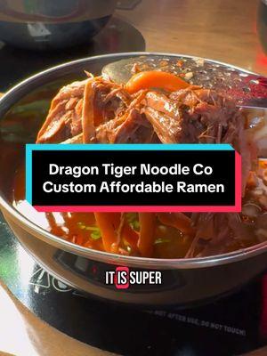 This is the only fully customizable Ramen bar with fresh, hot broths on tap, in the world. You’ll find Dragon Tiger Noodle Co in Las Vegas. Build your own affordable, delicious noodle bowl with unlimited fresh toppings, hot savory broth, a variety of proteins, house made noodles & tons of options including beef birria, gluten free & vegan selections. Add this to your list of must visit places for the best lunch or dinner on a budget in Vegas. #vegas #lasvegas #vegasstarfish #ramenbar #noodlebowl 