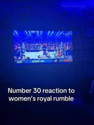 Needless to say I was happy but he was disappointed 😂 #royalrumble2025 #womensroyalrumble #RoyalRumble 