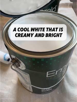 The Coolest White With A Touch Of Cream🤍#paintok#wallpainting#DIY#art#aubreypainting#DIY#whitepaint#