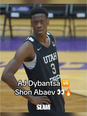 Two of the best bucket getters in HS matched up 👀🔥 #ajdybantsa #shonabaev #slamhs #montverde #hshoops 