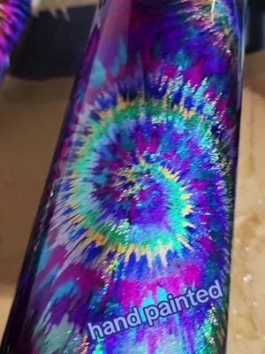 I tried a new thing! It's all done in pigments with wicked stickit.. what do you think? #handpainted #paintingwithglue #tiedye #swirl #starburst #abstract #epoxy #tumbler #art #twistedbaublez 