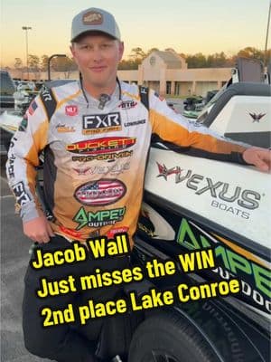 Vexus Pro Jacob Wall with an incredible day on the water. He finished 2nd place just a little over 2lbs out from the win in today’s knockout round of the Bass Pro Tour event on Lake Conroe. #acinsider #anglerschannel #lakeconroe #jacobwall #mlf #bassprotour #vexusboats #vexus @majorleaguefishing 