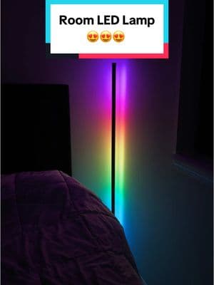 RGB LED Floor Lamp 😍 #floorlamp #rgblights #roomlights #roomlight #ledlamp #ledrgb #TikTokShop 