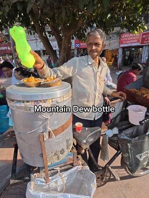 $0.35 snack in India 🇮🇳  #hughabroad #streetfood #travel #foodreview