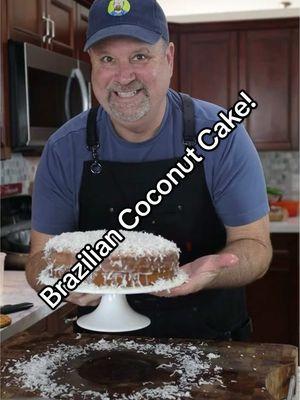 Sweets for my sweet.  Happy birthday, meu amor!  Brazilian Coconut Cake Ingredients 2 sticks of butter, softened 2 ¼ cups sugar 5 eggs, yolks and eggs separated 1 tsp vanilla extract 3 cups all-purpose flour 1/2 cup whole milk 1 (13.5 ounces) can coconut milk 1 ½ tbsp baking powder 1/8 tsp cream of tartar Pinch of salt For the Coconut Glaze: 1 (13.5 ounces) can coconut milk 1 (14 ounces) can sweet condensed milk 1 ½ cups of coconut flakes Directions: Line 2 (10-inch) round springform pans with parchment paper. Grease and dust lightly with flour. Preheat oven to 350°F.  Combine the butter, sugar and egg yolks in a large bowl. Using an electric hand mixer, beat on medium-high speed for 3 to 5 minutes, until light yellow and fluffy. Add the vanilla and mix well. The mixture might look curdled. Don’t worry, that’s normal! In a separate bowl, sift together the flour, baking powder and salt. With the mixer on low speed, alternate between adding the dry ingredients and the wet ingredients (milk and coconut milk), beginning and ending with the dry ingredients. Mix until just combined. Set aside. In a separate bowl, beat the egg whites and cream of tartar on high speed until stiff peaks form. Gently fold the egg whites into the batter until evenly blended. Pour the batter into the prepared cake pan and bake in the center of the oven for 40 to 45 minutes, until the top is browned and a cake tester comes out clean. While the cake is baking, make the “sauce” by whisking together the coconut milk and the sweet condensed milk. Mix until well combined. Set aside. When the cake is baked, but still warm, remove from pan and cut it in half and moisten the bottom part with half of the coconut glaze. Place the top part on top of that and, using a toothpick, poke holes all over its surface.  Pour the remaining sauce until the cake absorbs everything. Sprinkle with the shredded coconut and refrigerate until cold, for at least 4 hours. Serve chilled and enjoy! #hapybirthday #coconutcake #EasyRecipe #birthdaycake #relationshipgoals