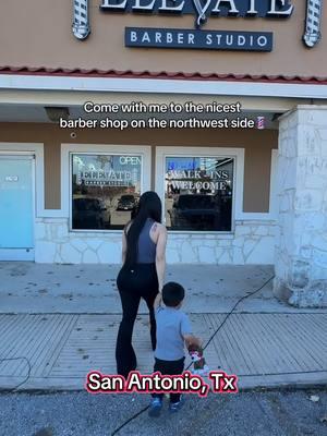 Let’s get my baby a hair cut ✂️ $35 💈 flashing warning 🚨#sanantonio #barbershop #hair #kidstiktok #boymom #dayinthelife #contentcreator #sa #satx #210barber #sanantoniofinds 