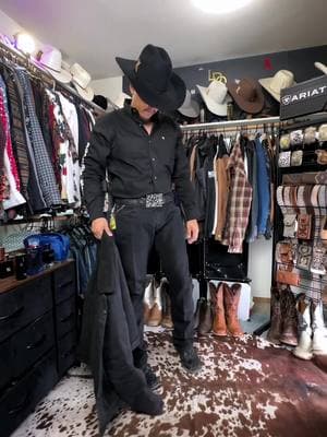 All Black outfit 🥷#westernfashion #boots #westernwear #vaquero #western #bailes #outfits #outfitinspo #dates #asmr #fitcheck #black 