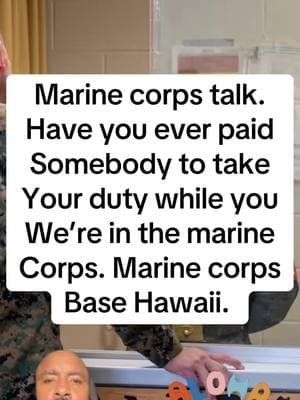 Marine corps talk. Have you ever paid somebody to take your duty while you were in the marine corps. This story takes place at marine corps base Hawaii. #mcbh #fyp #miltok #marinecorpsbasehawaii #dutynco #duty #barracksduty #gunho #stellar #semperfidelis #barracks1634 #supplycompany #seconddeck 