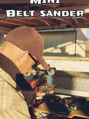 Tools of the trade #toolsofthetrade #sander #beltsander #bluecollar #giftideas #toolsinaction 