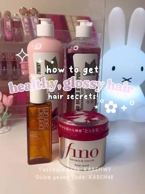 try these hair products and see your hair improve! 🥰💕 for Japanese and Korean hair products you can also find them on YesStyle or Olive Young! Use code KARENW1 for a discount on @YesStyle and KAREN48 for @OLIVE YOUNG Global #hair #haircare #shiseido #shiseidohairmask #fino #finohairmask #onionshampoo #onionandbiotinhairtreatment #onionandrosemaryshampoo #naturalsant #miseenscene 