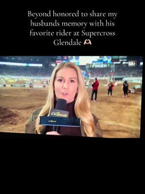 I hope we made him proud today. Thank you so much for honoring him so well Supercross and Roczen family!  #supercross #militarywife #widow #goldstar #kenroczen #glendale #arizona #kickstartkenny 