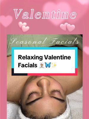 Let’s get you glowing just in time for Valentine’s Day. Choose from my February seasonal special facial’s and indulge in pure relaxation💕Link in Bio to book your experience. #facialtreatment #spa #happyvalleyoregon #portlandoregon #estheticiantiktok #haleandhush #circadia #esthemax #hydrojellymask #soloesthetician #latina #latinastiktok #greaham #facial #skincare #bemyvalentine #bemyclient 