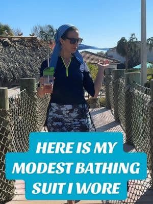 What do I wear as an Orthodox Jewish Woman when I go to a public pool #Jewish #Orthodox #Modest #BathingSuit #Public #Pool #Modesty 