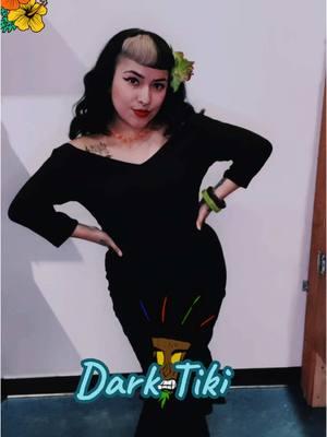 Dark Tiki 🌺🦇 #tikitime#darktiki#gothtiki#tiki#goth#at#altfashion#gothabilly#pinupghoul#pinupgirl#rockabilly#pinuptok#fyppp#fypage#OOTD#outfitinspo#outfitideas#morticiaaddams#latina#tikibar 