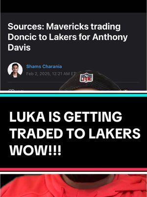 #greenscreen LUKA IS GETTING TRADED TO LAKERS WOW!!! #fyp #NBA #basketball #sports #rant #viral #trending #opinion #lakers #mavs #mavericks #losangeleslakers #dallasmavericks #trade #massive #wtf #why #crazy #woah #bigmoves #blockbuster #unbelievable #wow #lukadoncic #anthonydavis #basketballtiktok #sportstiktok 