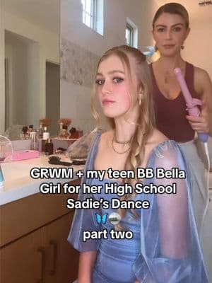 Part two of GRWU for my teen BB Bella Girl’s High School dance tonight. I’m so lucky to be her mama!!!🦋🪩🪽xx Angela Claire #grwmhair #grwu #momanddaughtergoals #mamadaughter #girlmama #girlmomlife #myminime #highschooldance #girlygirl #momlifeisthebestlife 