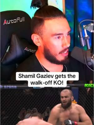 Never look away during a heavyweight fight! 🤯 #mma #UFC #ufcfightnight #shamilgaziev #fyp #fy #reaction 