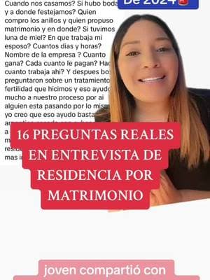 OBTÉN GUÍA: 100 PREGUNTAS COMUNES EN LA ENTREVISTA DE RESIDENCIA POR MATRIMONIO EN LINK EN NUESTRO PERFIL  #peticionesfamiliares #i130 #i130approval #peticionesi130 #i130familypetition #ajustmentofstatus #peticionesfamiliares #peticioni130 #fy #130 #fyp #130 