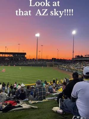 That SkY! #nofilter #savannahbananas #gameopener #azliving #baseball #foreverchasingsunsets 