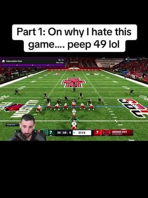 It’s a love/hate relationship #ncaafootball #cfb #ncaa25 #ncaafootball25 #capcut #CollegeFootball #ncaa25gameplay #EA 