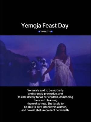 Happy Yemọja Feast Day 💙🧜🏾‍♀️ #maferefunyemoja #yemoya #yemoja #fyppppppppppppppppppppppp #BHM #BlackHistoryMonth #fyp #diasporatingz #toniWu #decolonizedframeworks #BlackTikTok #blackhistory #blackspirtualitytok #blackspirituality 