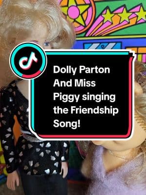 Dolly Parton and Miss Piggy singing the friendship song! This isn't my usual content but I thought it was fun. Who remembers these fun dolls from the late 70s? #dollypartonduet #dollyparton #misspiggy #misspiggy #duet #singing #friendshipsong #barbiegirlkammi #movieclipswbarbie #artclipswbarbie #genxtoys #genxstuff 