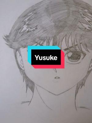 Yusuke Urameshi 💚🖤#yuyuhakusho #yusukeurameshi #spiritbomb #artistsoftiktok #animeart #animeartist #sketching 