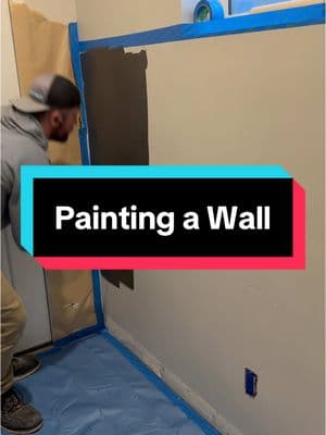 Enjoy the sounds of prepping an accent wall. Full build coming tomorrow. #accentwall #howto #painting #boardandbatten #DIY #ihatepainting #prepwork 