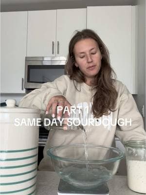 Yes, you can prep and bake sourdough in the same day!!! #sourdoughrecipe #sourdoughrecipes #fyp #sourdoughclub #sourdoughtok #sourdoughbreadrecipe #sourdoughbaking 