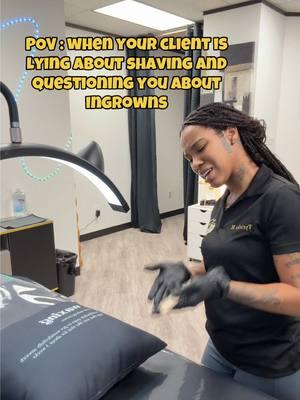 When they swear they haven’t shaved in months… but the ingrowns tell a different story 🤔🕵🏽‍♀️  #WaxLife #IngrownDetective #TruthAlwaysComesOut #thewaxtrapgalore #houstontx 