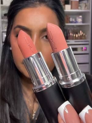 Let’s compare Cool Teddy and Warm Teddy by @maccosmetics on brown skin #maccosmetics #warmteddy #coolteddy #lipcombo #macnudes #browngirlfriendlipcombo 