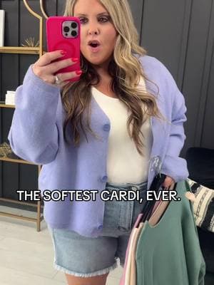 The softest of all time. 😍 #shopmoco #mocoboutique #fashiontiktok #fashion #style #spring #springfashion #springstyle #SummerFashion #summerstyle #sizeinclusive #plussizefashion #plussize #curvyfashion #curvy #midsize #midsizefashion #comfy #comfortable #casual #leggingsoutfits #OOTD #outfit #outfitinspo #outfitideas #outfits #outfitoftheday #outfitinspiration #cardigan #getthelook