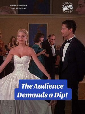 The audience demands a dip! #beverlyhills90210 | Now Streaming on Paramount+ #90s #tv #90skids #90210 #90sfashion #90sstyle #beverlyhills #losangeles #college #relationships 