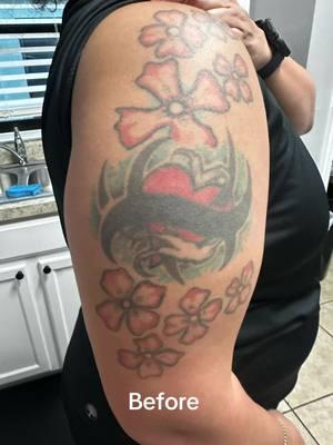 Finally finished cover up of a cover up! #puertorico #tattoo #coqui #coverup #flormaga #maga #morro #puertorico🇵🇷 #francesmadeit 