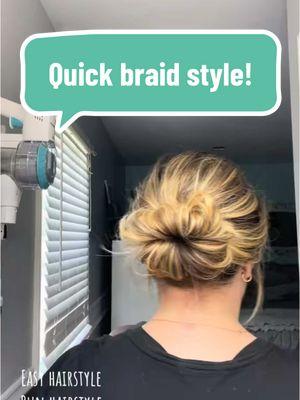 #creatorsearchinsights hairstyle idea with a braid! #braidhairstyles #braidhairstyle #braid #hairstyle #hairstyles #hairtutorial #hairtutorials #easyhairstyles #easyhairstyle #updo #easyupdo #updotutorial #zipperhair #prettyhair 