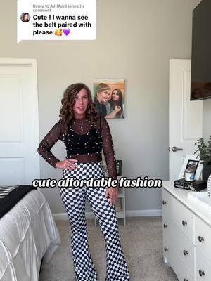 Replying to @AJ (April jones ) i love them a little tight so i will be buying one size up .. super soft material believe cotton #afforablefashion #checkered #checkeredpants #toktokshop #finds #tiktokshopaffiliate 