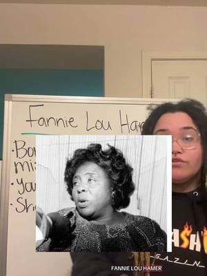 Happy Black History Month y’all  On my page and @Operation Olive Branch , I’m going to be discussing all things Black—prominent Black figures, events, culture, etc.  Today is…  Fannie Lou Hamer  Make sure yall stayed tuned for more!  #blackhistorymonth #fannielouhamer #BlackTikTok #Inverted 