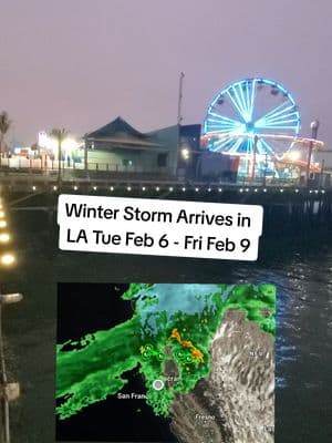 L.A. is getting ready for another winter storm. Some areas will see rain late Tue with the majority of the rain falling Wed, Thur & Fri. Feb 6-9 #rain #CA #LA #winterstorm #rainstorm 