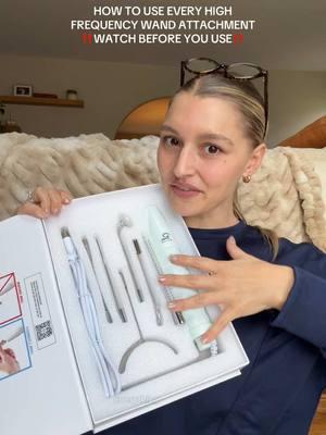 This is how to use every different attachment for the @Pure Daily Care nuderma high frequency wand #highfrequency #highfrequencyfacial #highfrequencywand #antiaging #antiacne #tiktokshopjumpstart #tiktokshopjumpstartsale #tiktokshoploveatfistfind 