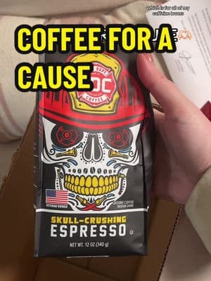 Buying this coffee helps support sick and injured firefighters and i think thats so great! If you need a reason to shop small, here it is 🫶🏻 @Fire Department Coffee #firedepartmentcoffee #firefighter #goodcause #coffeetiktok #athomecoffee #shopsmall 