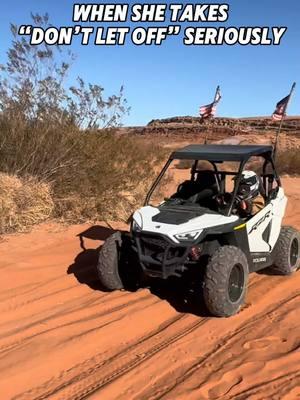 She got back in and ripped the rest of the day 👏🏻 #theencefamily #pedaltothemetal #rzr200 #attagirl #rzr