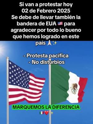 🙏🏻✨PROTESTA PACÍFICA ESTE DOMINGO 02 DE FEBRERO 2025 🙏🏻✨ #mexico #estadosunidos🇺🇸 #fyp #protest #protestas #pacifica #fy #latino #sisepuede #noalodio #noalracismo👊🏻👊🏼👊🏽👊🏾👊🏿 #4you #noalracismo #unidossomosmas #go #agradecidos #parati #edit #vivalaraza #paratiiiiiiiiiiiiiiiiiiiiiiiiiiiiiii #Mexico #goviral #latina #texas #latinaenusa #latinas #enparati #hispanos #inmigrantes #Htx #vivamexico #eua #parati #goviral #mexicans #mexicotiktok #Viral #usa_tiktok #viralizar #Houston  #amigos #🇲🇽 #🇲🇽🇺🇸 #❤️ #👊🏻👊🏼👊🏽👊🏾👊🏿 #friends #God 