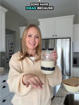 What should I name her?? 😁 #dehydratedsourdoughstarter #sourdough #sourdoughstarter #activesourdoughstarter #kitchen #bread #breadbaking #baking #homemade 