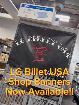 Our new shop banners are live on the website! They are perfect for hanging up in the garage and are made of high-quality vinyl that will stand the test of time 🔥🔥 American-made Premium-quality Billet Car and Truck Parts. 💯 International Shipping Available 🌏 Visit our website ➡️ www.lgbilletusa.com   #LGBilletUSA  ____________________________ . . . . . . . . . #LGBillet #BilletParts #Billet #Truckin #Bagged #Silverado #CustomChevy #OBSTalk #HoustonDroppedTrucks #C10 #StreetTrucks #GMC #LoweredTrucks #Arizona #AutoParts #CNCBillet #MadeInUSA #OBSPartsForSale #NBS #DailyTrucks #ChevyOBSParts #Chevy